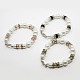 Perles rondes de perles de verre bracelets pour les enfants BJEW-JB01429-1