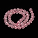 Chapelets de perles en quartz rose naturel X-G-L104-8mm-01-2