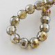 Chapelets de perles en verre électroplaqué EGLA-R040-10mm-09-2
