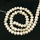 Natural Cultured Freshwater Pearl Beads Strands PEAR-N002-08-2
