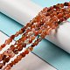 Natural South Red Agate Beads Strands G-D081-A07-5