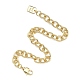 Латунные кабельные цепи браслеты BJEW-H537-11G-2