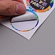 Rectangle avec sac en papier kraft à motif tie-dye CARB-WH0009-16-5