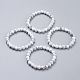 Howlite naturelle bracelets de perles extensibles BJEW-I253-8mm-08-2