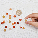 Superfindings 20 pz ciondoli di pietre di giada naturale design zucca ciondoli ciondoli autunnali colori misti palla rotonda squisiti pendenti ciondoli per la creazione di gioielli bracciale orecchini ciondoli 10x7.5 mm HJEW-FH0006-49-4
