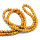 Chapelets de perles rondes en verre peint de cuisson X-DGLA-Q019-8mm-44-3