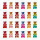 Yilisi 36pcs 6 Farben zweifarbige transparente Acryl-Cabochons TACR-YS0001-03-2
