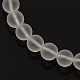 Frosted Glass Beads Strands G-I081-02-1
