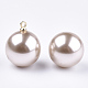 Perles d'imitation en plastique ABS écologiques MACR-S367-D-05-3
