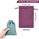 Burlap Packing Pouches Drawstring Bags ABAG-BC0001-17-2