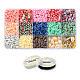 2600 pièces disque/perles rondes plates en pâte polymère DIY-YW0003-03-1