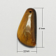 Natural Tiger Eye Gemstone Pendants G-R160-02-1