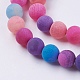 Natural Weathered Agate Beads Strands G-G589-8mm-09-3