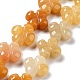 Chapelets de perles en jade topaze naturelle G-P520-A08-01-1