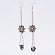 Perline e perline di vetro pendenti orecchini pendenti EJEW-JE02568-1