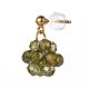 Collane con ciondolo in zirconia cubica e set di gioielli con orecchini a bottone SJEW-JS01211-15