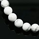 Synthetical Howlite Round Bead Strands G-N0042-8mm-05-1