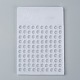 プラスチックビーズカウンタボード  ホワイト  12mm玉100個の計数用  13.5x17.5x0.7cm TOOL-G004-2