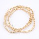 Faceted Pearl Luster Plated Cone Electroplate Glass Beads Strands EGLA-F092-04-3