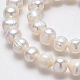 Fili di perle di perle d'acqua dolce coltivate naturali X-PEAR-L001-A-08-3