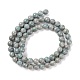 Línea de plata natural hebras de perlas de jaspe G-P451-02B-E-3