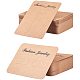 PH PandaHall 100pcs 2 Styles Hair Clip Display Cards Hair Bow Packaging Cards Kraft Paper Cards for Clips Packing Displaying Garage Sale Retail CDIS-PH0001-08-1