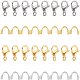 UNICRAFTALE 40 Sets 2 Colors Jewelry Making Kits 40Pcs 304 Stainless Steel Lobster Claw Clasps with 40Pcs 316 Surgical Stainless Steel Wire Guardian Metal DIY Accessories for Necklaces Jewelry Making STAS-UN0025-02-4