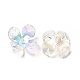 Transparentes bouchons fleur acrylique de perles X-MACR-C009-15-2