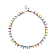 Halskette mit Anhänger aus Glassamenperlen für Damen NJEW-JN04189-1