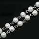 Handmade Glass Pearl Beaded Chains for Necklaces/Bracelets Making AJEW-PH00633-01-1