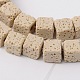 Brins de perles de lave teintées et naturelles&nbsp;G-L435-01-8mm-17-1