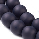 Chapelets de perles en verre mate X-GLAA-S031-12mm-38-3