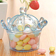 SUPERFINDINGS Blue Crown Candy Box with Lid Plastic Baby Shower Favor Box Clear Chocolate Container Round Storage Box 12 Sets for Home Wedding Christmas Birthday Party Decorating AJEW-WH0033-08A-3