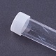 （訳あり商品）  プラスチックビーズ収納ケース  ボトル  透明  76x15mm CON-XCP0004-03-3