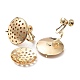Brass Clip-on Earring Setting KK-Q785-13G-2