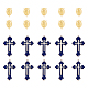 SUNNYCLUE Alloy Enamel Cross Pendants PALLOY-SC0002-49-1