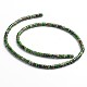 Brins de perles de jaspe impérial naturel teint et chauffé X-G-M276-03-B-2