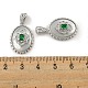 Латунные микропаве прозрачные подвески с фианитом KK-L211-007P-3