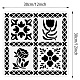 Benecreat Blumenscheunen-Quilt-Malschablone DIY-WH0418-0029-2