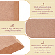 MDFウッドボード  セラミック粘土乾燥ボード  セラミック作成ツール  正方形  淡い茶色  14.9x14.9x1.5cm FIND-WH0110-664D-4