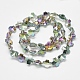 Chapelets de perles en verre électroplaqué EGLA-N0001-28-B01-2