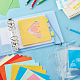 Ahadermaker 1 juego de álbumes de fotos con carpeta de plástico de 6 orificios DIY-GA0005-89-4