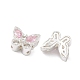 Латунные бусины в форме бабочки&nbsp;KK-C168-07S-2