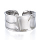 304 anello per polsino aperto da donna in acciaio inossidabile RJEW-N040-09-2