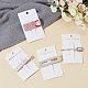 FINGERINSPIRE 150Pcs Blank Barrettes Display Paper Cards White Hair Clip Display Cards 4.13x2.48inch Rectangle Hair Bow Display Hanging Cards for Hair Clip Barrettes Accessories CDIS-FG0001-47-3