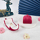 Cajas de terciopelo para empaquetar anillos de dedo&nbsp;CON-WH0085-195A-4