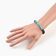 Natural Lava Rock & Synthetic Turquoise Braided Bead Bracelets BJEW-JB03826-04-3