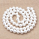 Brins de perles d'imitation en plastique écologique MACR-S285-6mm-04-2