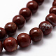 Chapelets de perles en jaspe rouge naturel G-K140-B-8mm-2