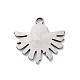 304 Stainless Steel Pendant Cabochon Settings STAS-E169-20P-2